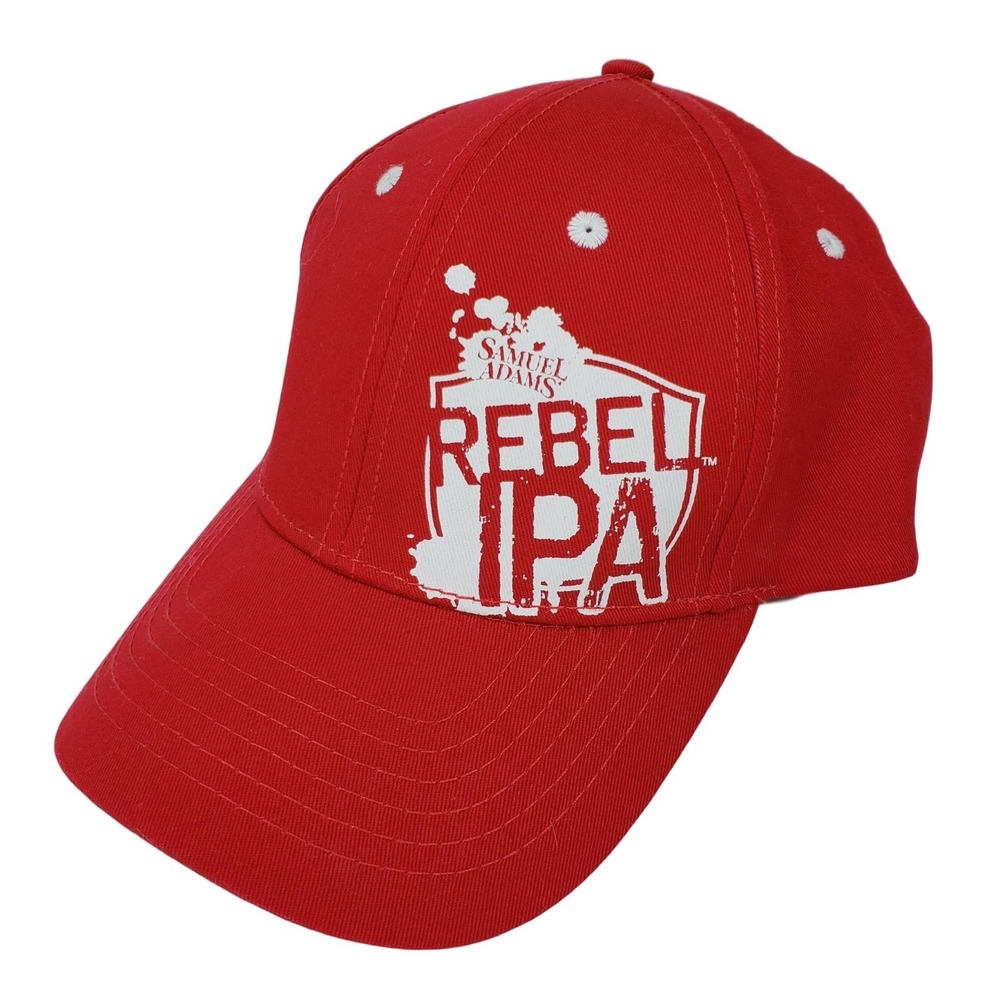 Samuel Adams Rebel IPA Baseball Hat OSFM Red Snapback Beer Brewery Graphic Cap